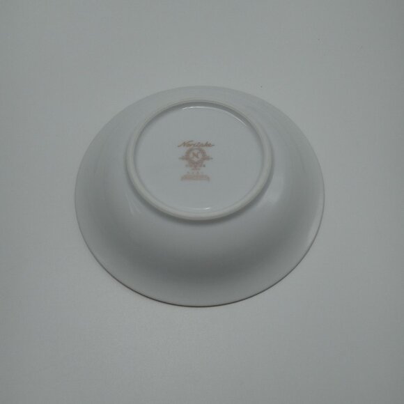 Noritake Bancroft Fruit Dessert Bowl Gold Flower Basket Japan Vintage - Picture 11 of 12